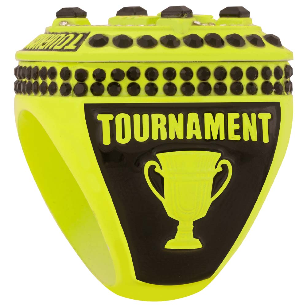 NSA Neon Yellow Tournament Ring - Image 4