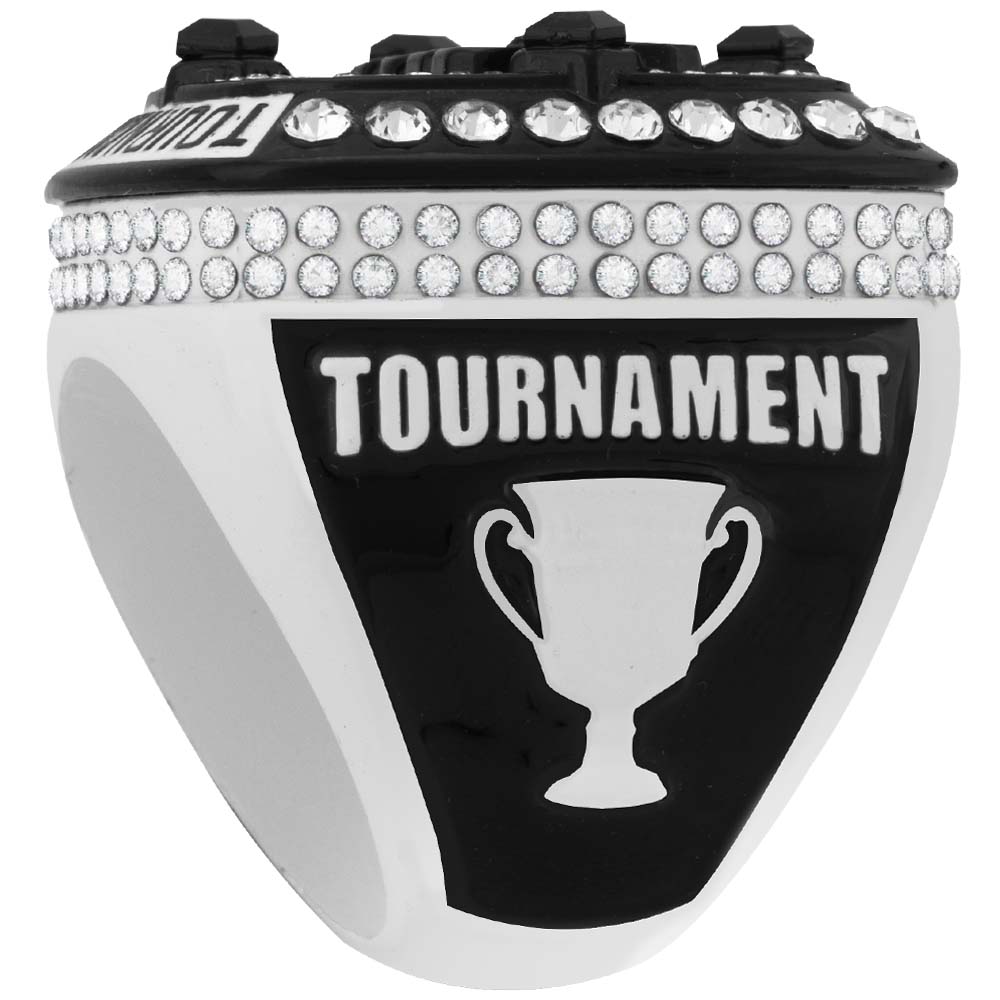NSA Black/White Tournament Ring - Image 5