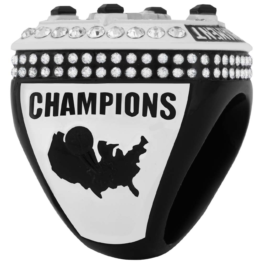 NSA Black/White Tournament Ring - Image 2