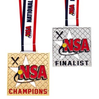 4" NSA CHAMPION & FINALIST STAR MEDAL