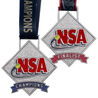 NSA GUN METAL DIAMOND MEDAL