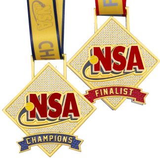 NSA NEON YELLOW DIAMOND MEDAL